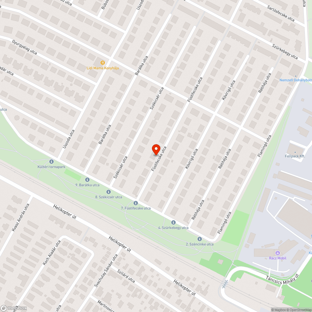 Kátyú az úttesten bejelentés helye