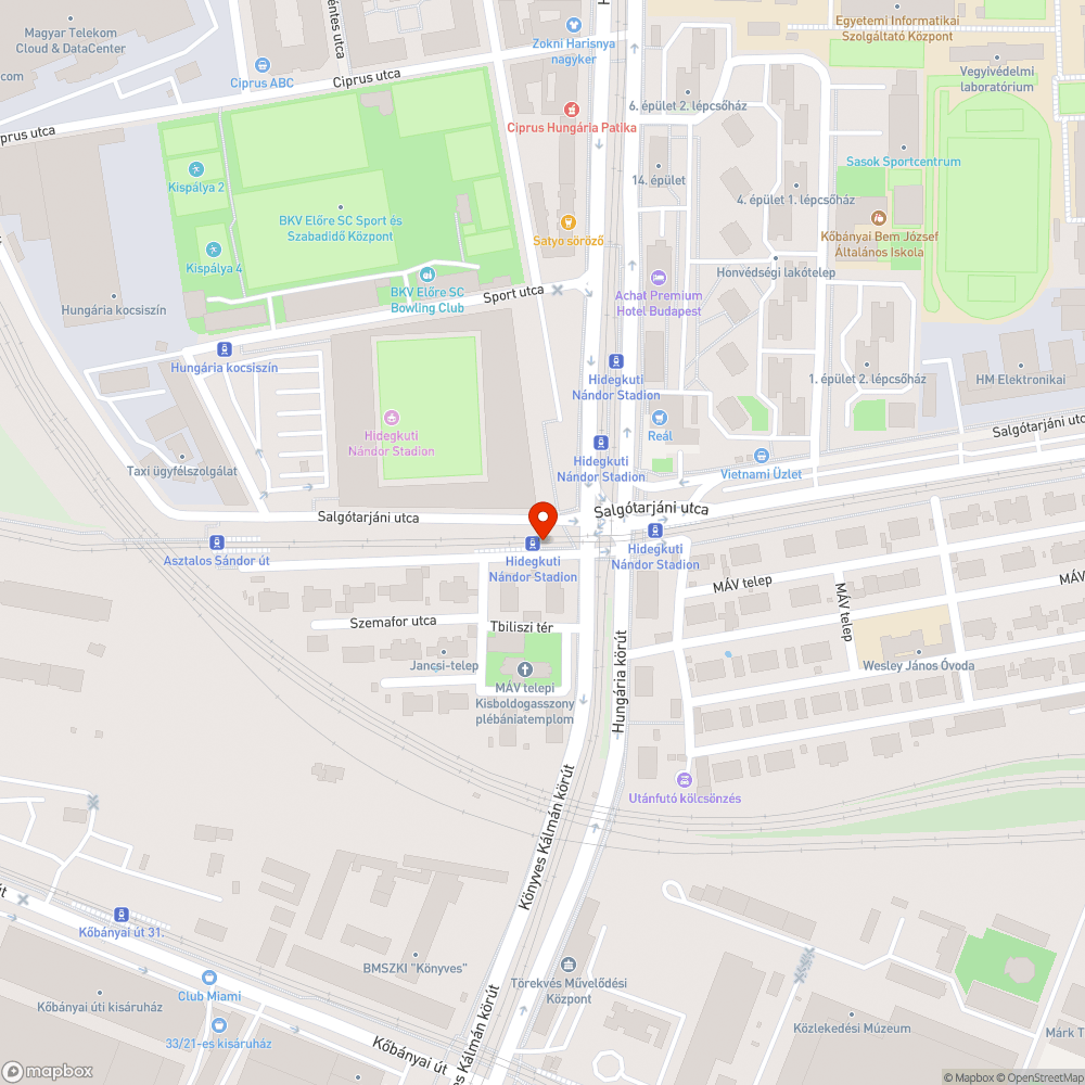 kiégett gyalogos zöld bejelentés helye