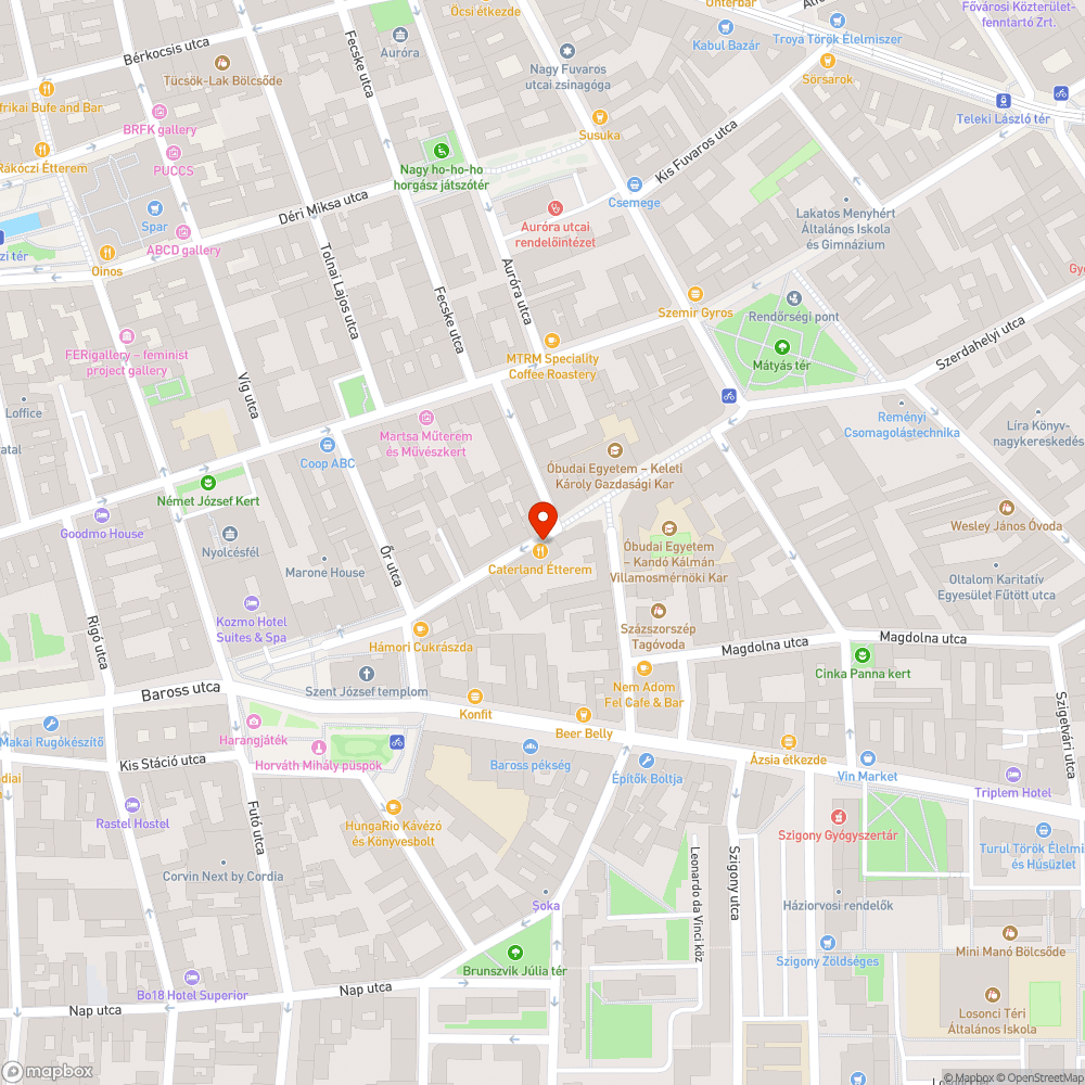 Oszlopok a járda szélén bejelentés helye