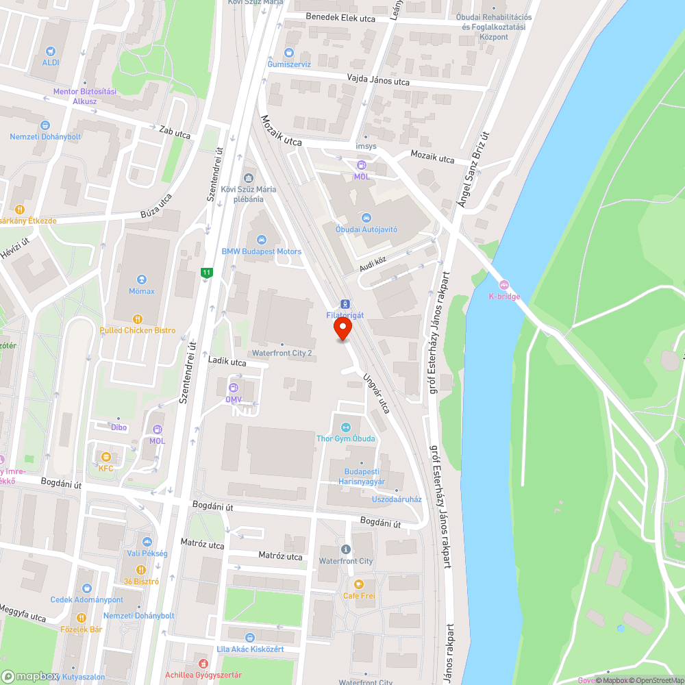 Elhagyott autó bejelentés helye