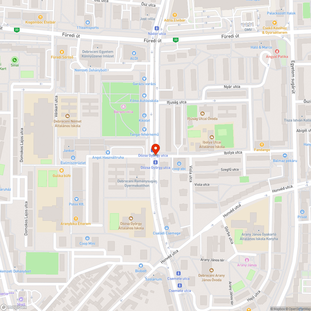 Nem müködő jegyautomata bejelentés helye