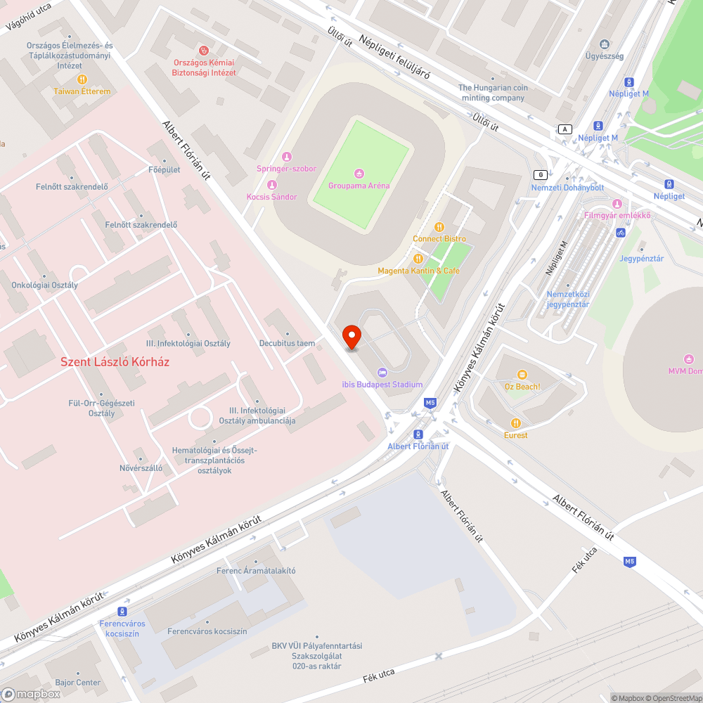 Kavicsos, koszos, balesetveszélyes kerékpársáv bejelentés helye