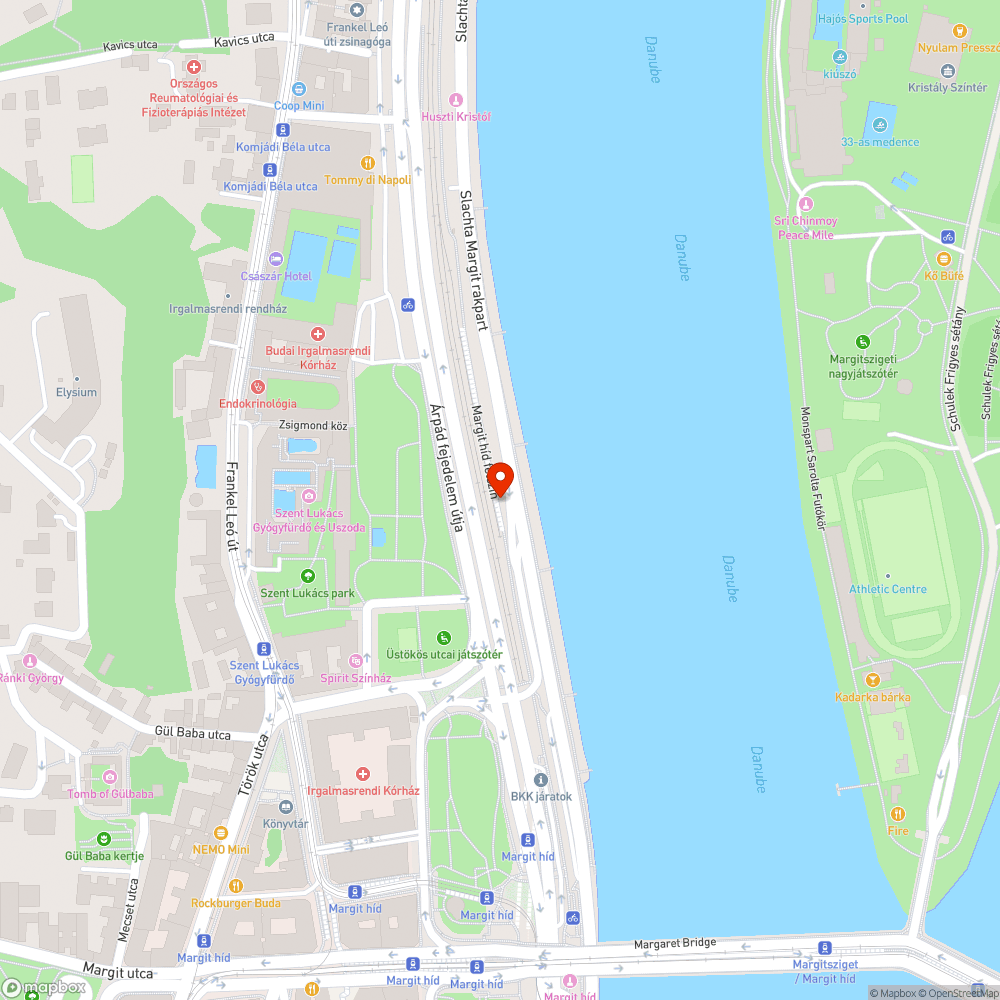 Az ideiglenes Margit Híd hévmegállót ellepte a szemét. bejelentés helye