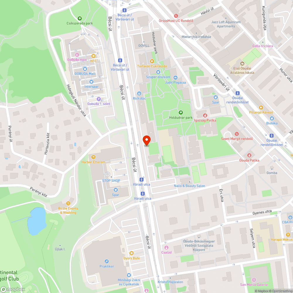 Mozdulatlan autó bejelentés helye