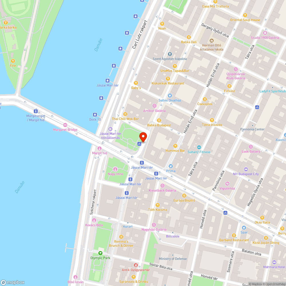 Meghajlott korlát a Jászai Mari téren bejelentés helye