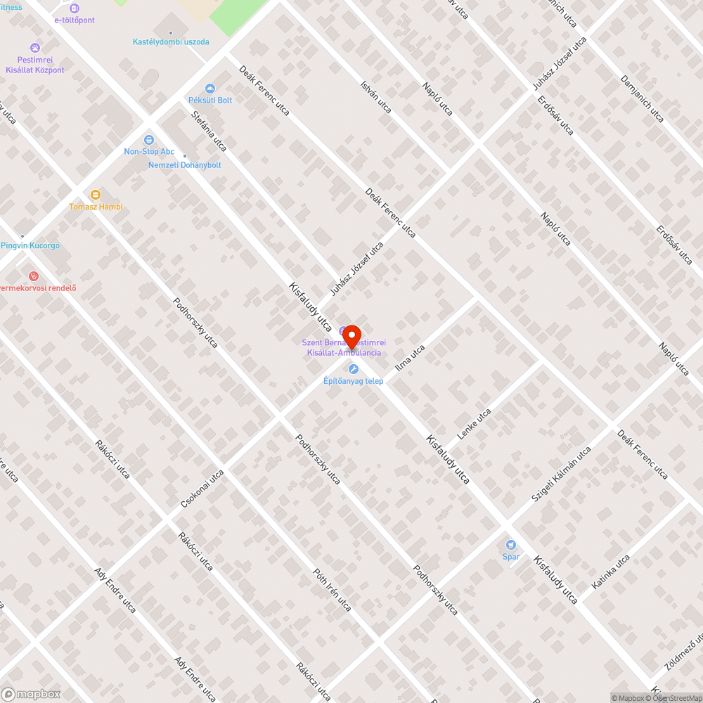 Veszélyes kátyú bejelentés helye