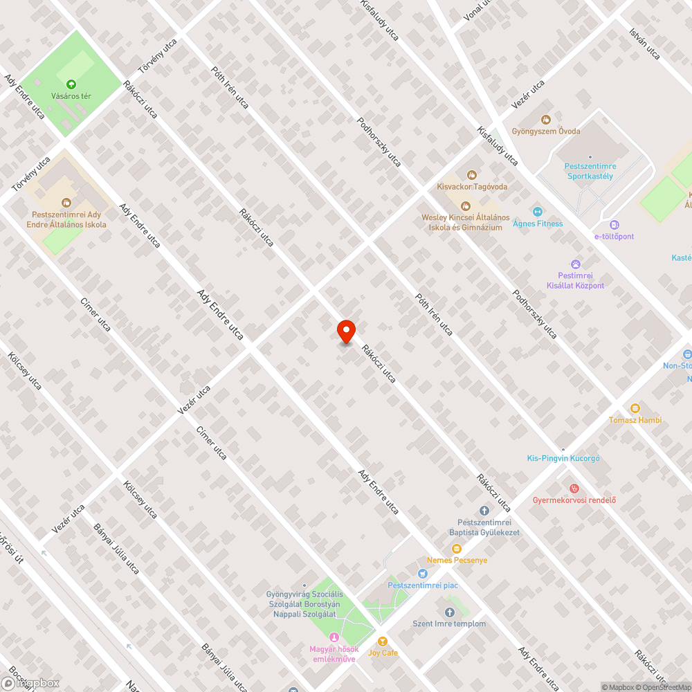 Aszfaltburkolat javítása. bejelentés helye