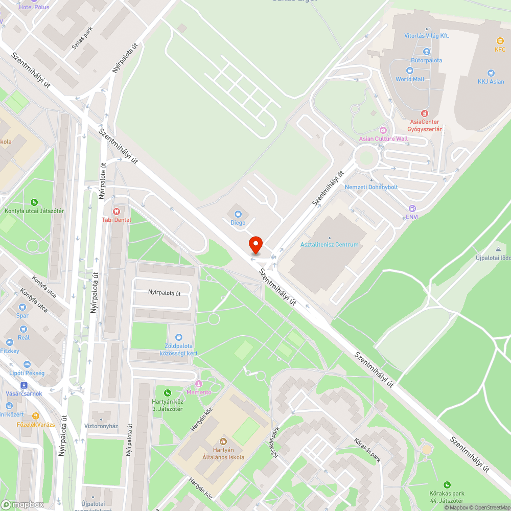 Aknafedlap bejelentés helye