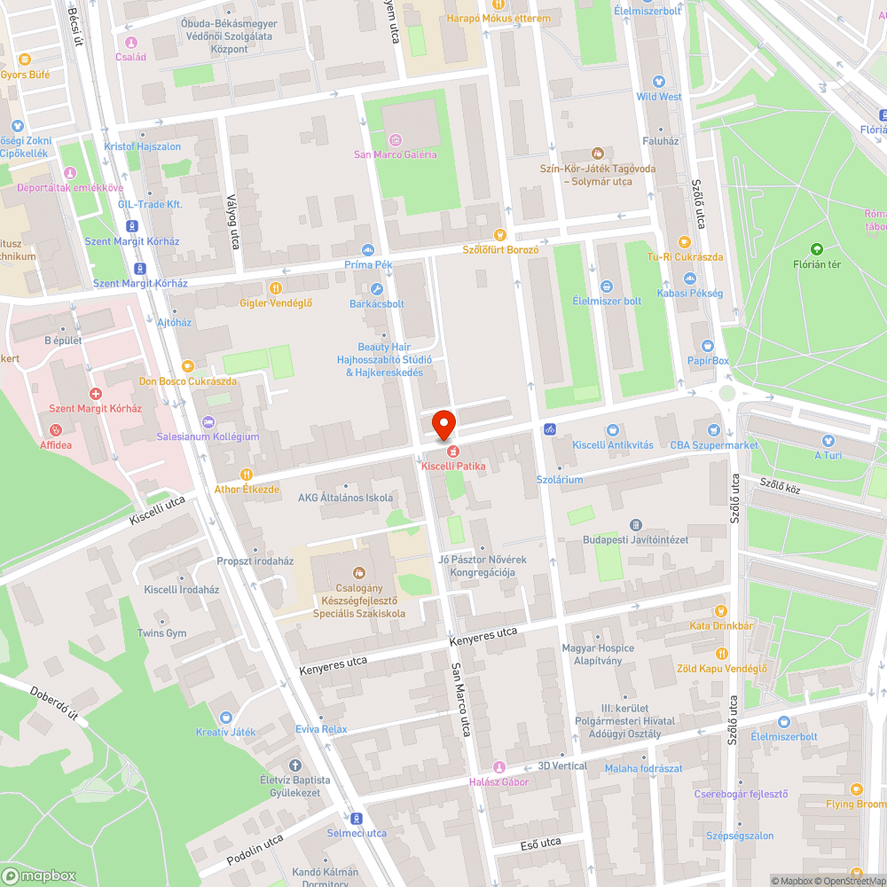 Elhagyott autó bejelentés helye