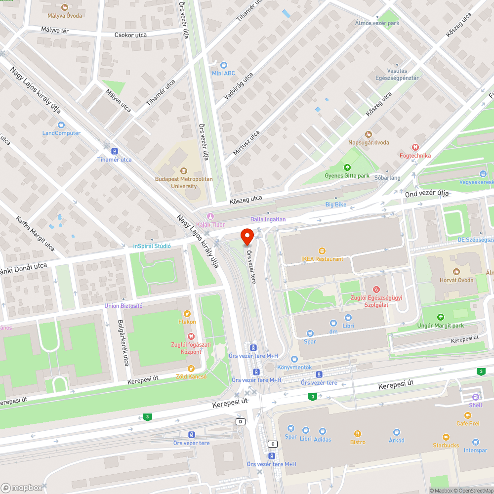 Megsüllyed járda bejelentés helye