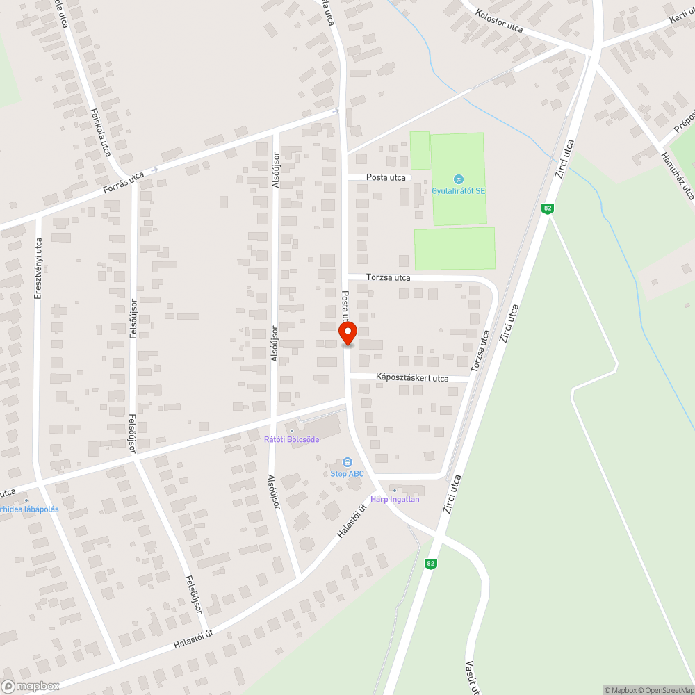 Kiégett lámpa bejelentés helye