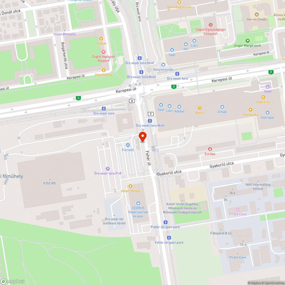 Kidőlt (elrozsdásodott) korlát a járdán bejelentés helye