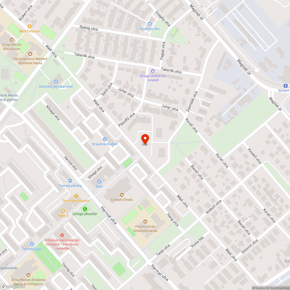 Tető nélküli akna bejelentés helye