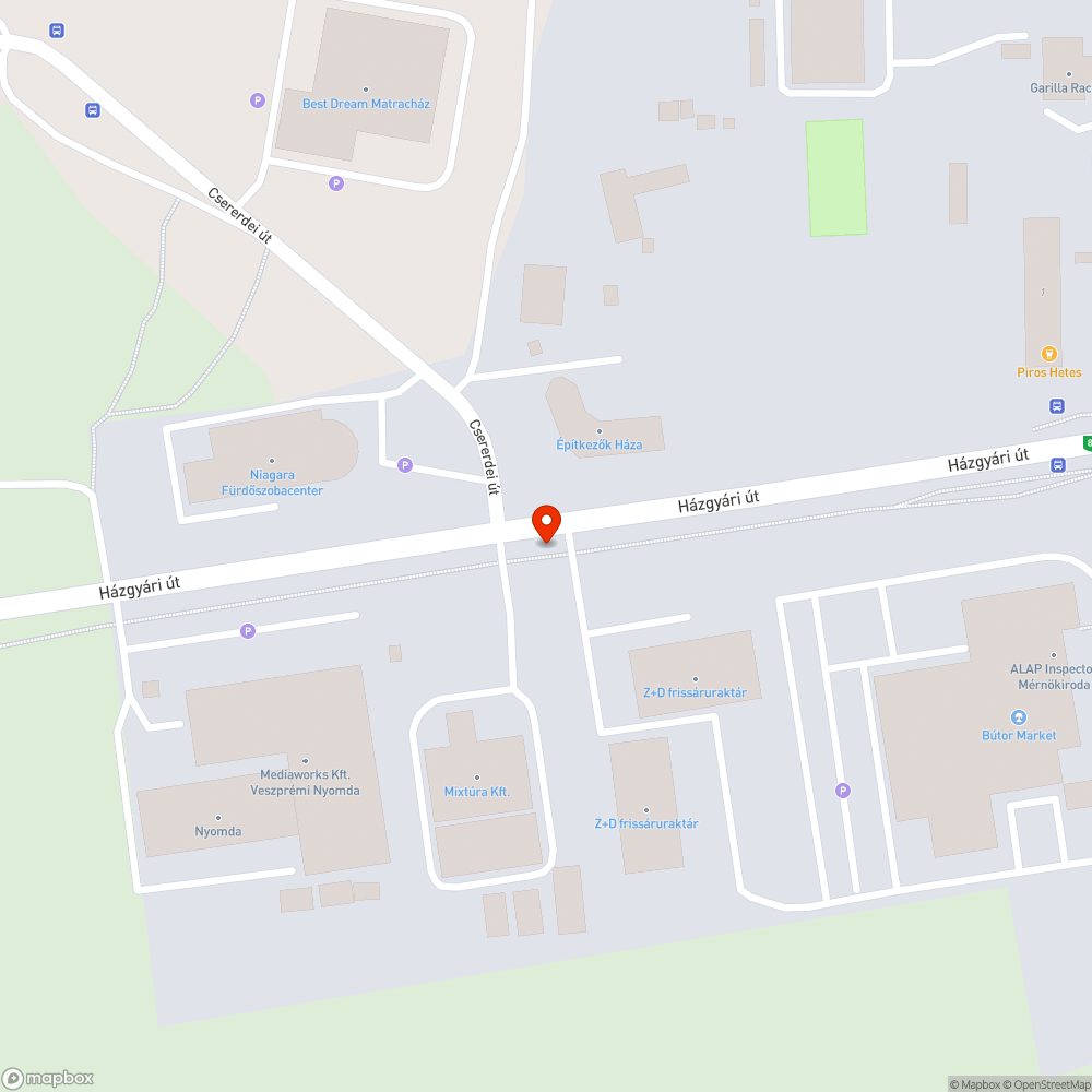 Hordalékkal teli vízelvezető árok a Z+D raktára és a Mixtura telephelye előtt bejelentés helye