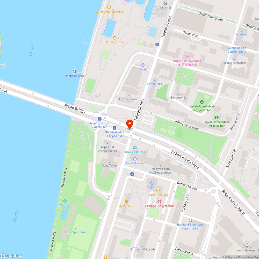 közvécéként működik az 1-es villamos Népfürdő utca / Árpád híd-i megállója bejelentés helye