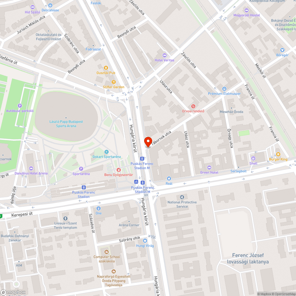 Járda probléma a Tábornok utcánál bejelentés helye