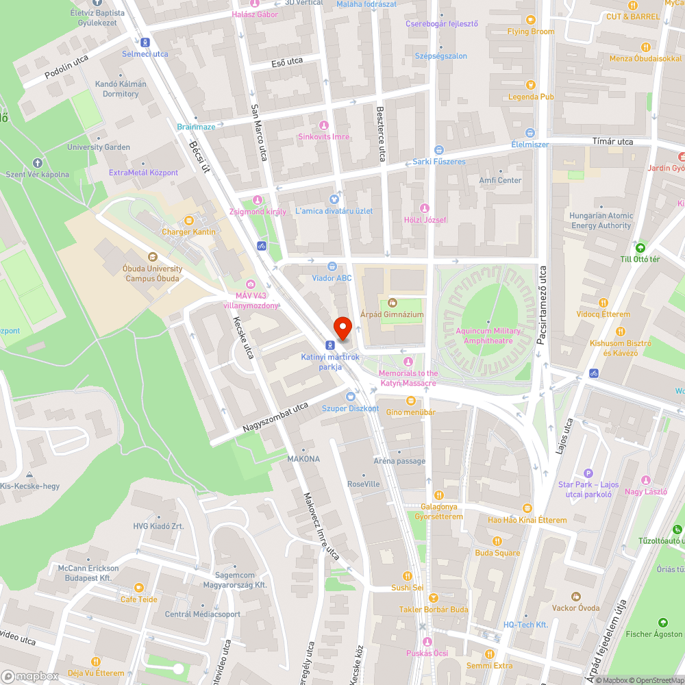 III. Bécsi út 89. sz. elektromos szekrény hiba bejelentés helye