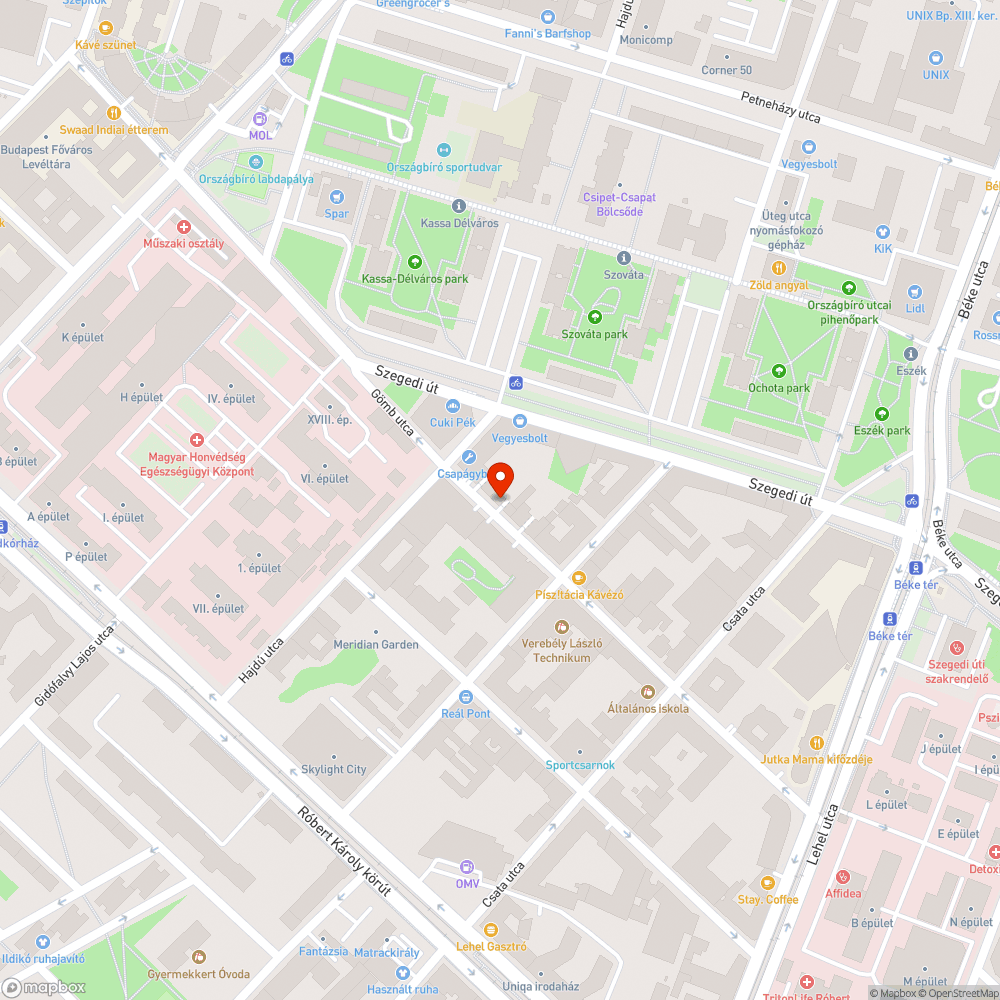 Mind a két oldali járda el van kerítve bejelentés helye