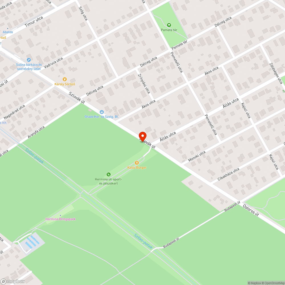 Rozsdas tabla bejelentés helye