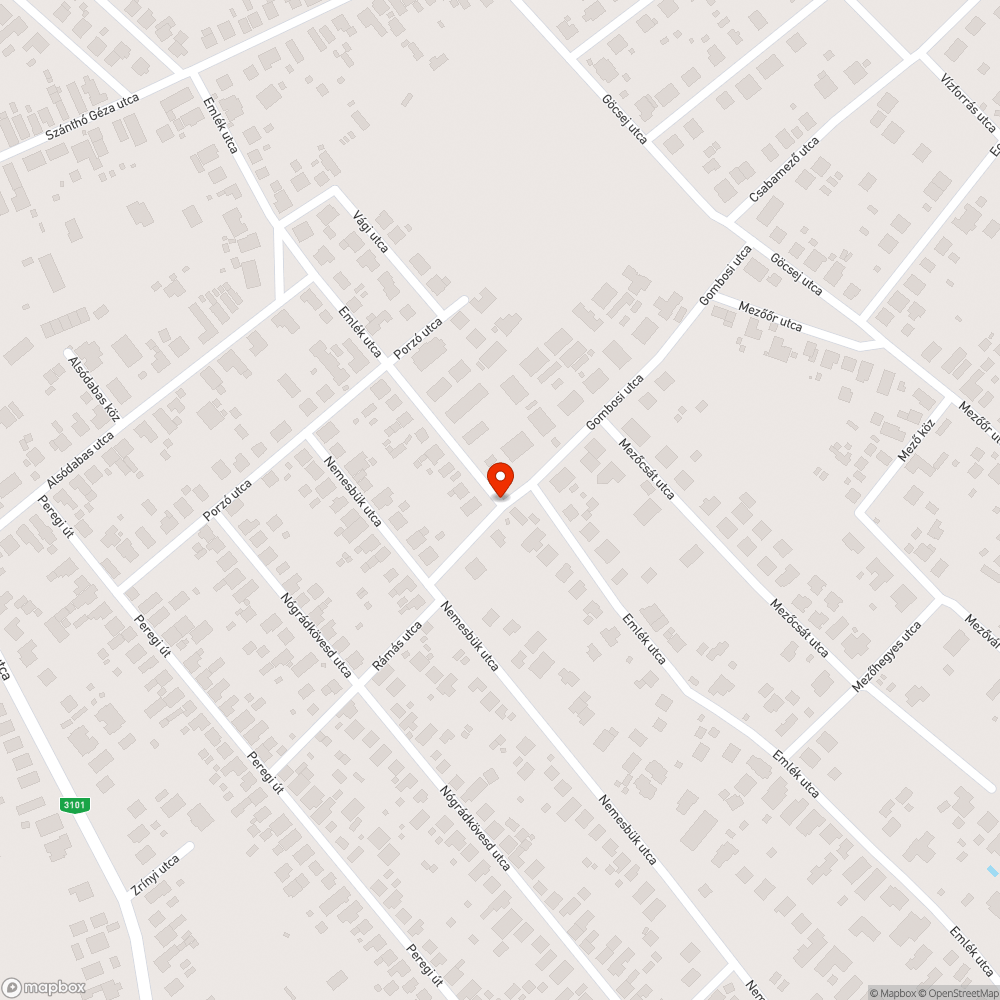 Úttesten lévő vízgyűjtő balesetveszélyes állapotban bejelentés helye