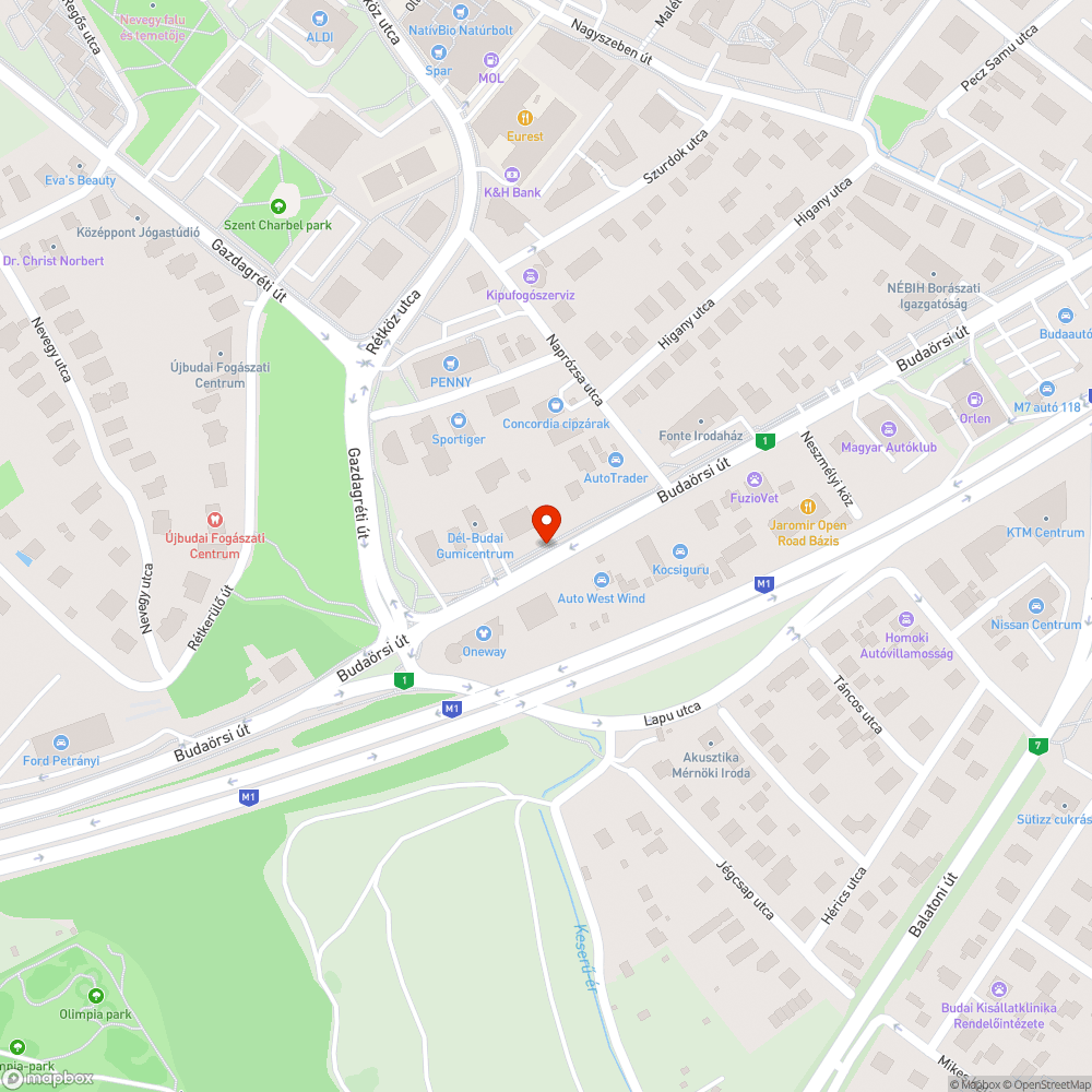 Úthibák bejelentés helye