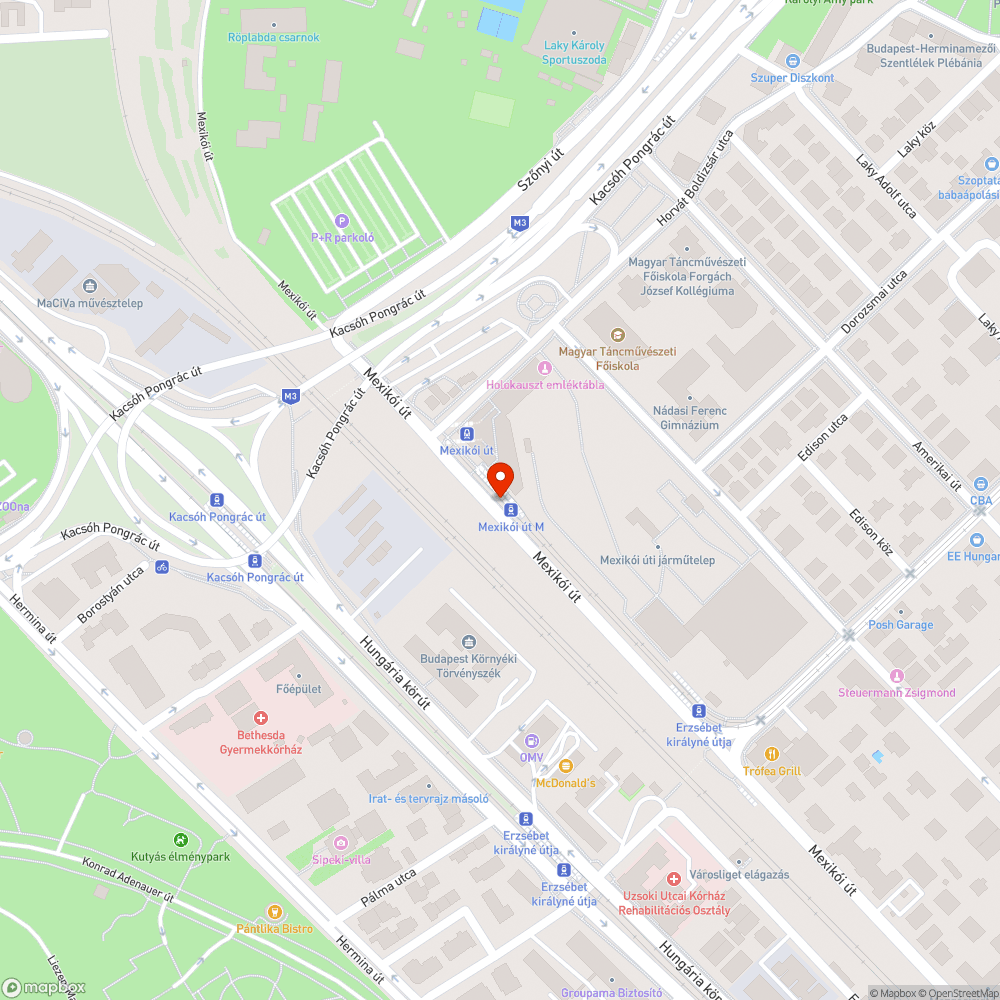 Beázó villamos végállomás a Mexikói útnál bejelentés helye