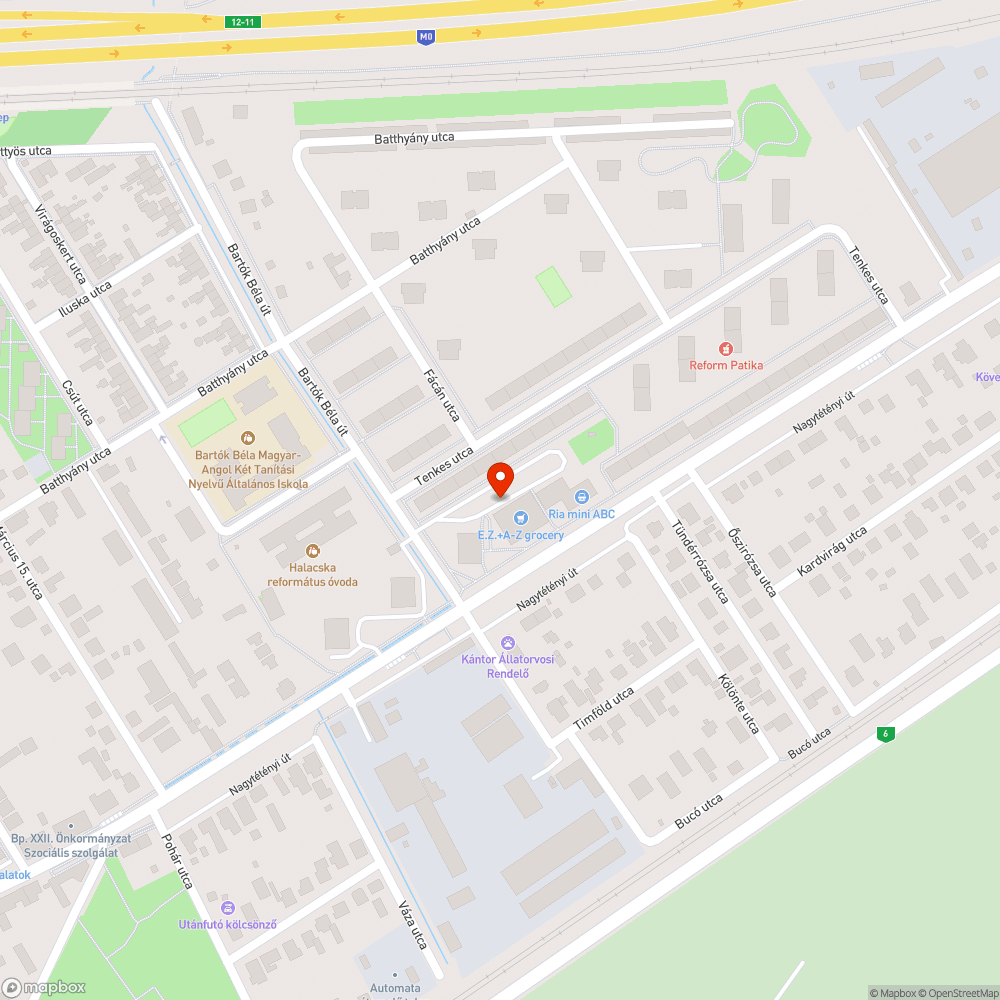 Összegyűlő szemét bejelentés helye