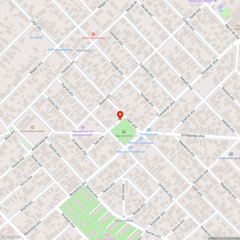 Graffitis buszváró bejelentés helye