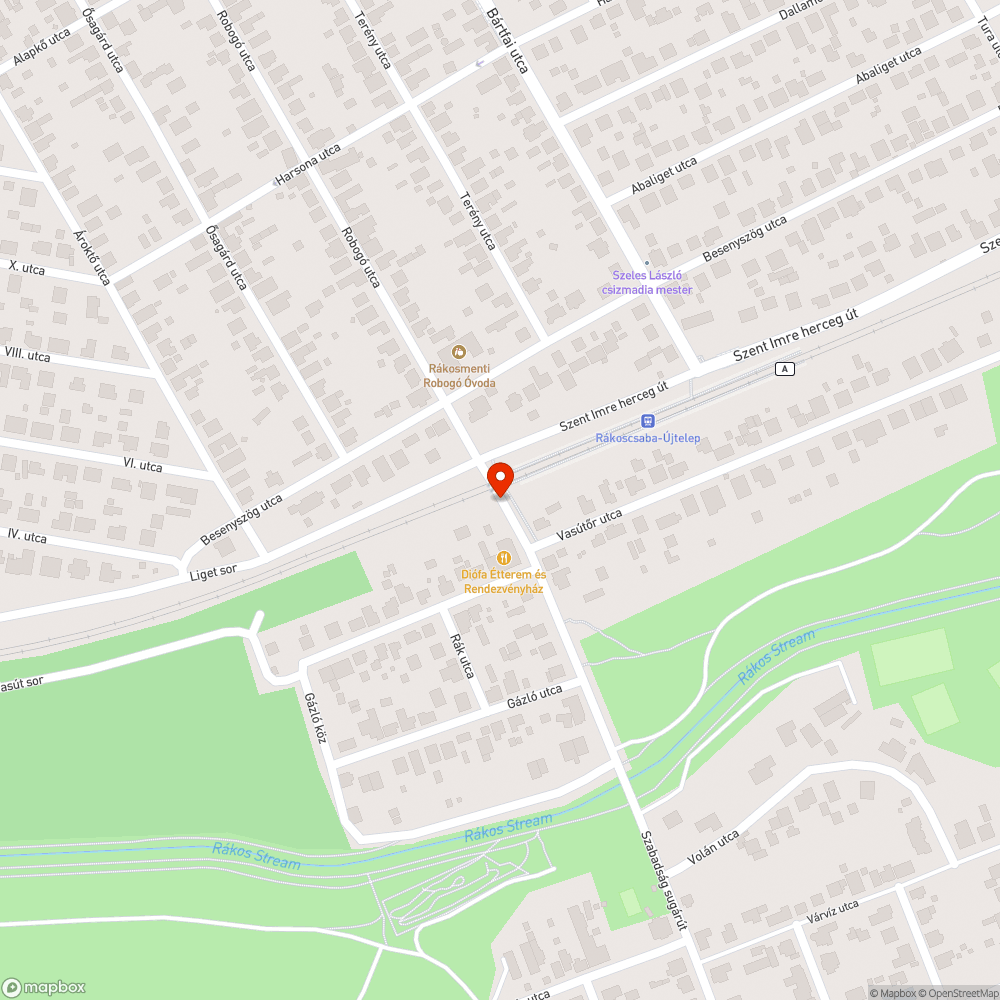 Sáros, pocsolyás járda bejelentés helye