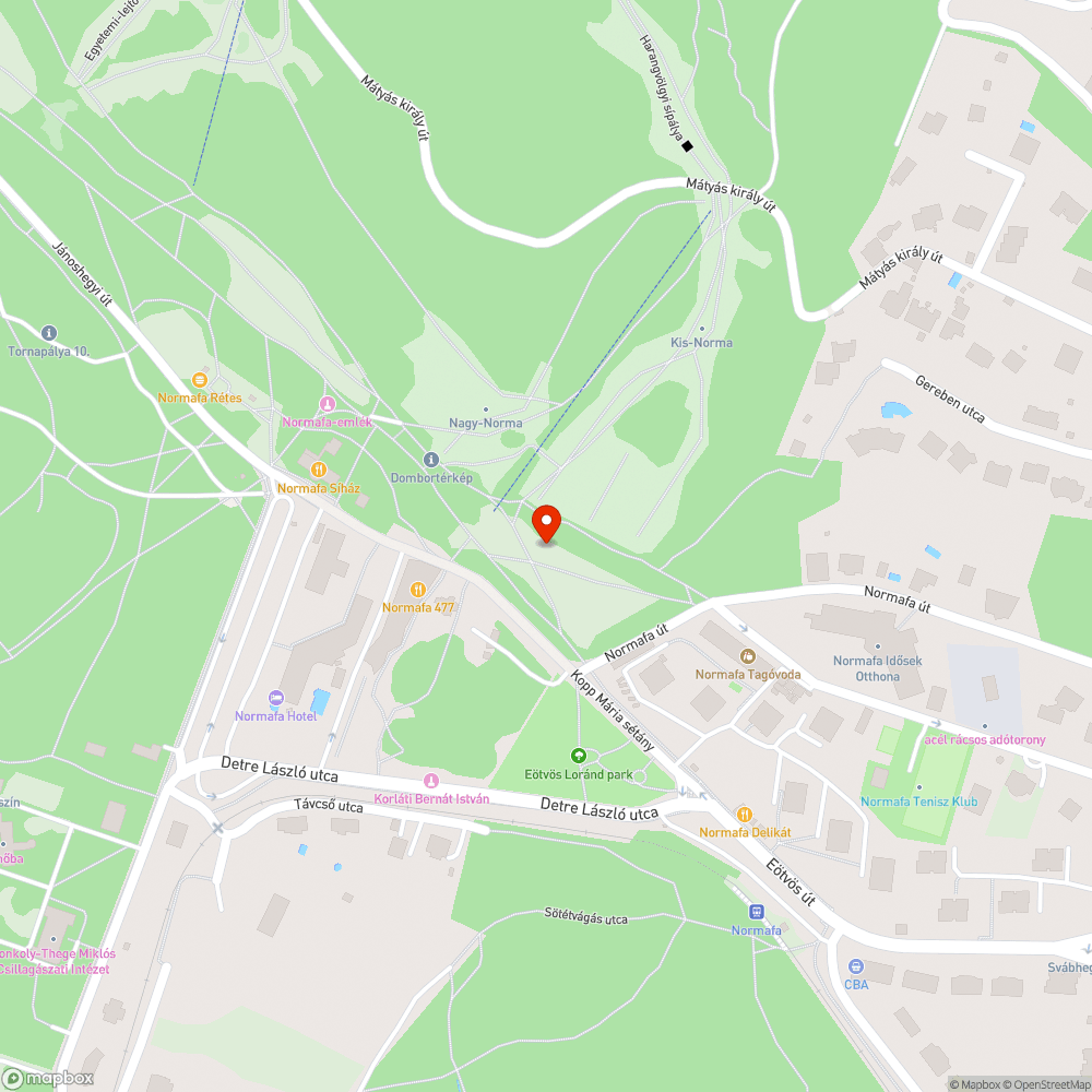 Szánkópálya bejelentés helye