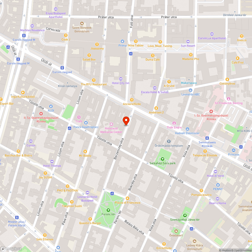 Elhagyott autó bejelentés helye