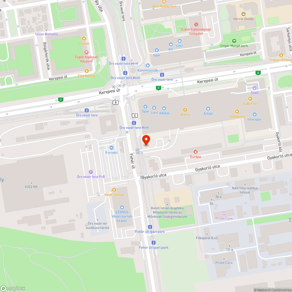 Üres faláda bejelentés helye