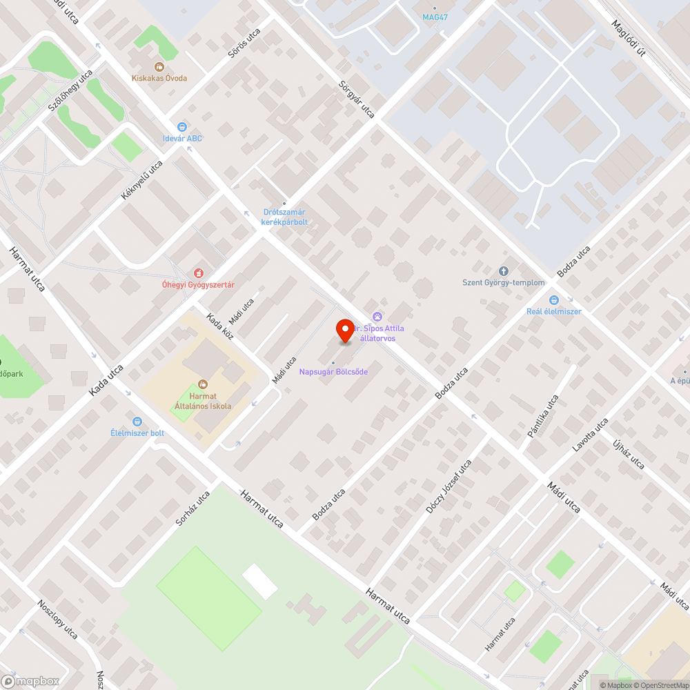 Rosszul elhelyezett szemetes bejelentés helye