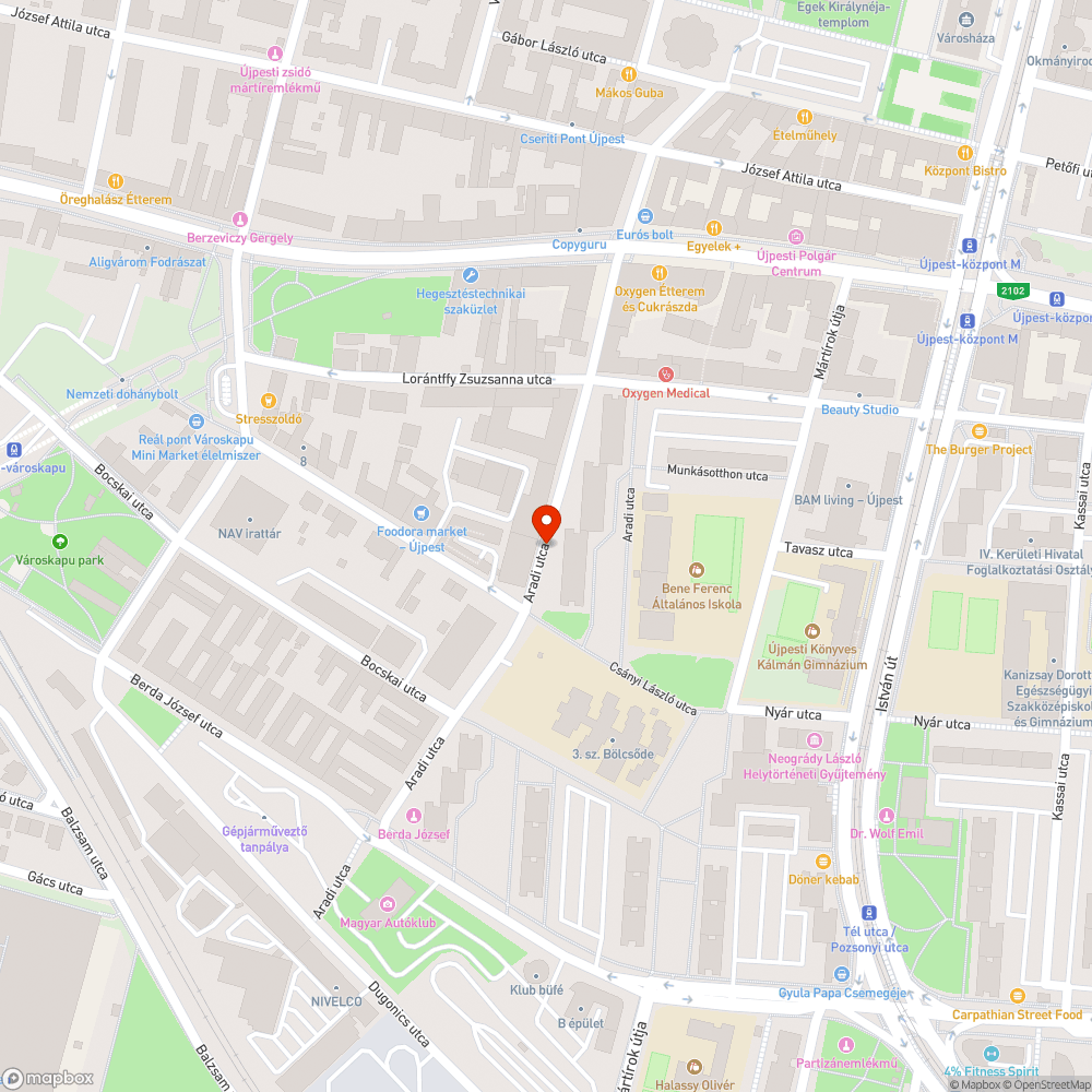 Szív alakú kátyú bejelentés helye