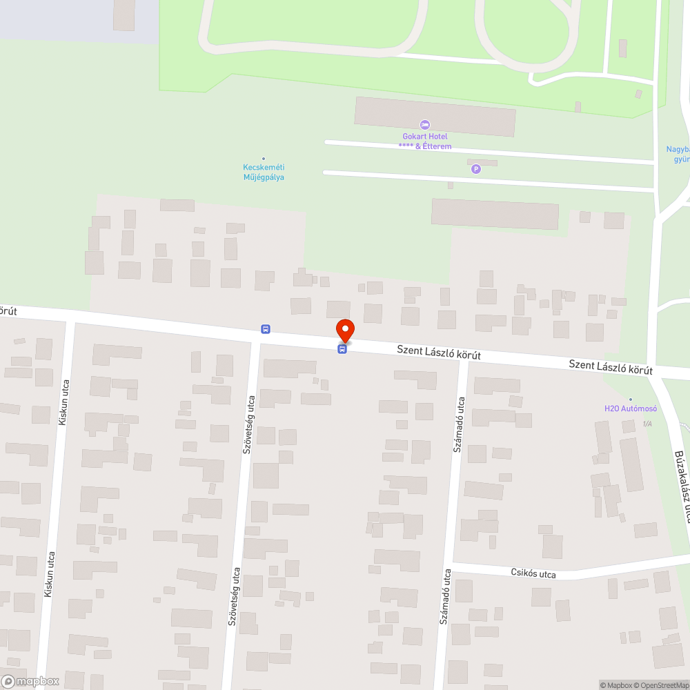 Kiépítetlen, balesetveszélyes buszmegálló a Szent László körúton bejelentés helye