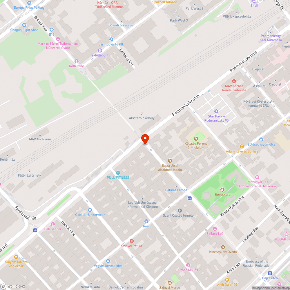 Közvilágítás bejelentés helye