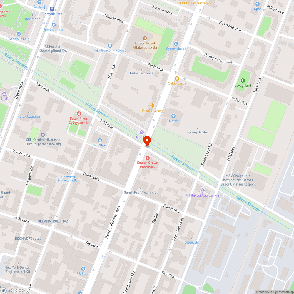 Rendszeresen kidöntött tábla bejelentés helye