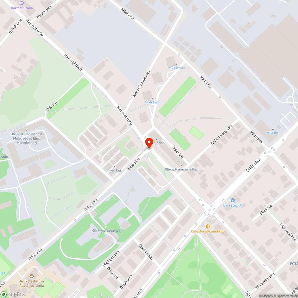 Elmozdult beton tömb bejelentés helye