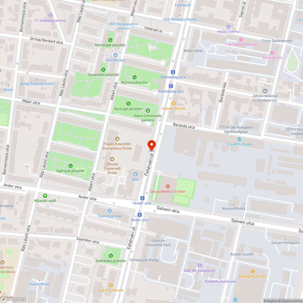 Kátyú bejelentés helye