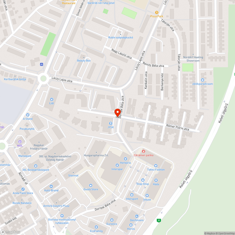 Nem takarított, veszélyes járda bejelentés helye