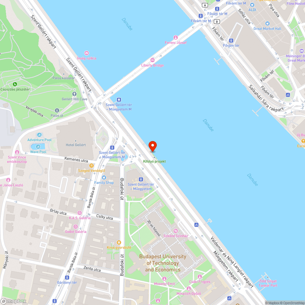 Kifolyó projekt bejelentés helye