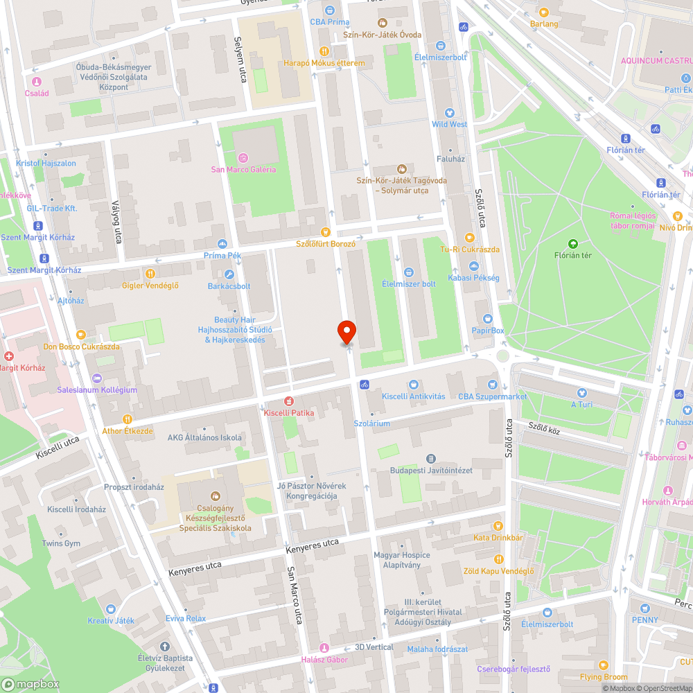 Elhagyott autó bejelentés helye