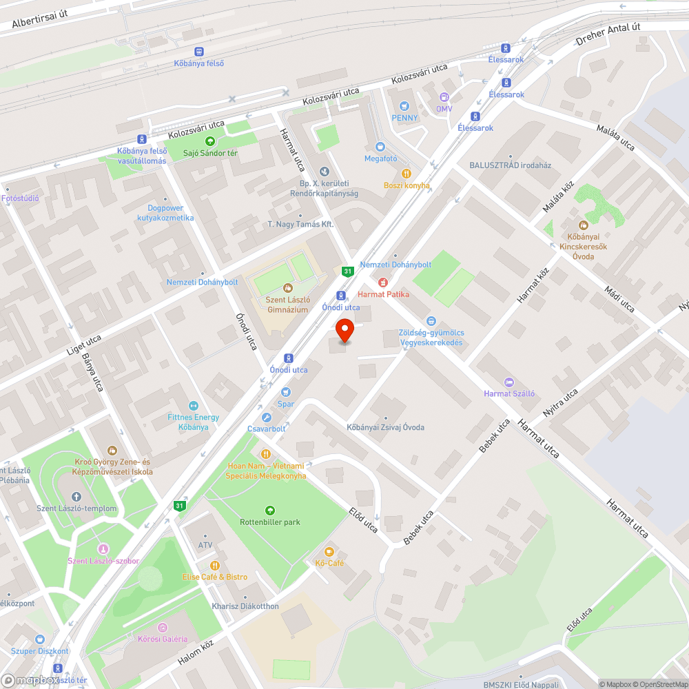 Hiányzó tábla és szemeteskosár bejelentés helye