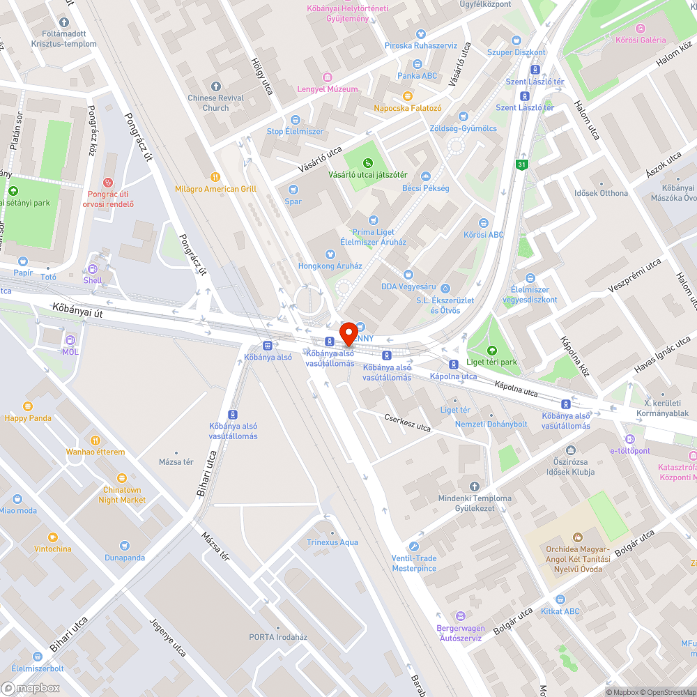 Szeméthalom a megállóban bejelentés helye