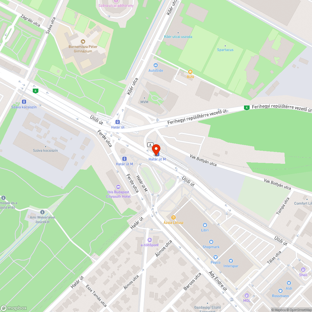 Hatalmas víztócsa pont a buszmegállónál bejelentés helye