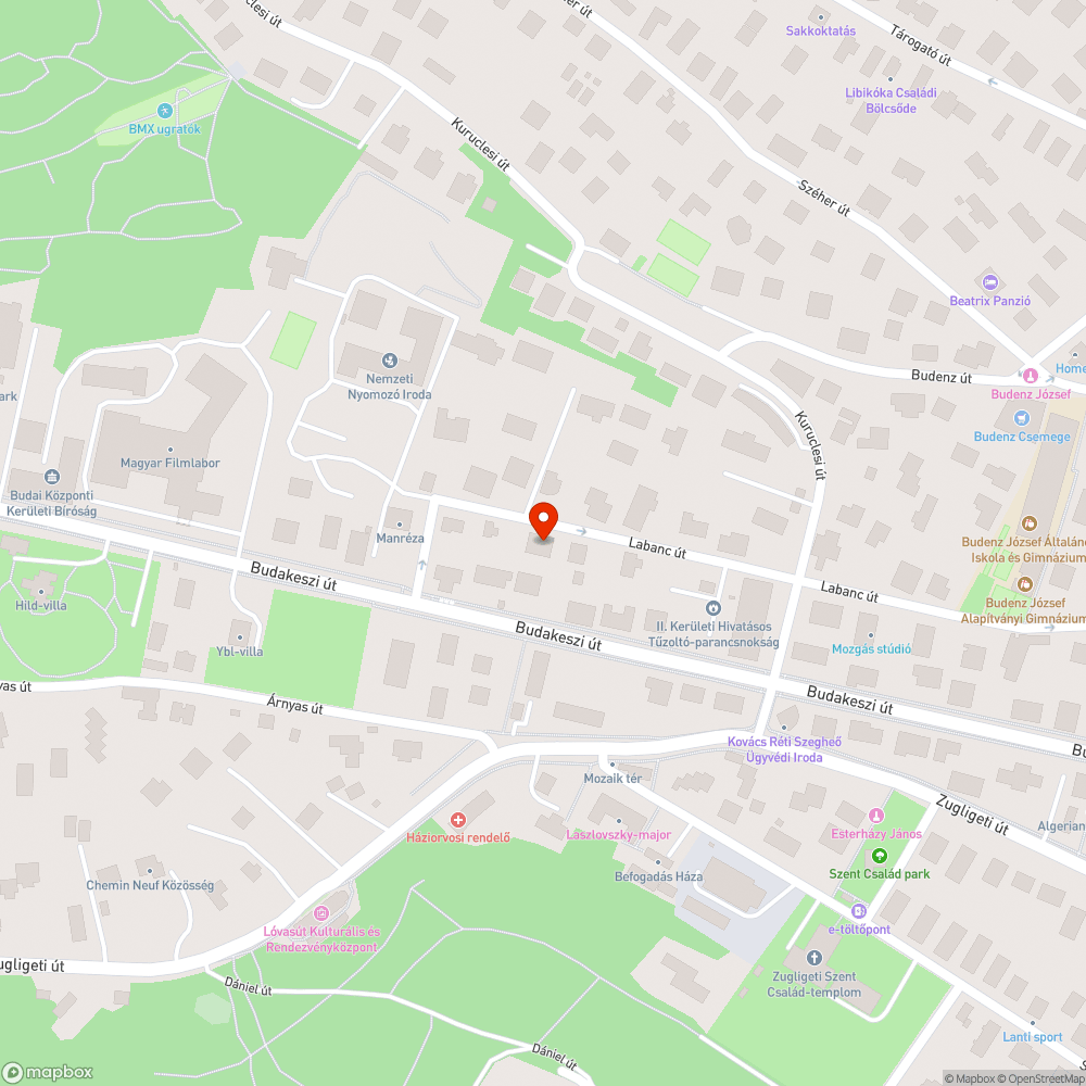 Veszélyes kátyú bejelentés helye