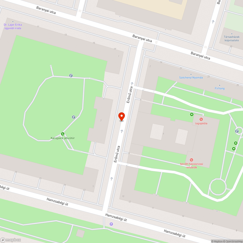 Favédő fémrács bejelentés helye