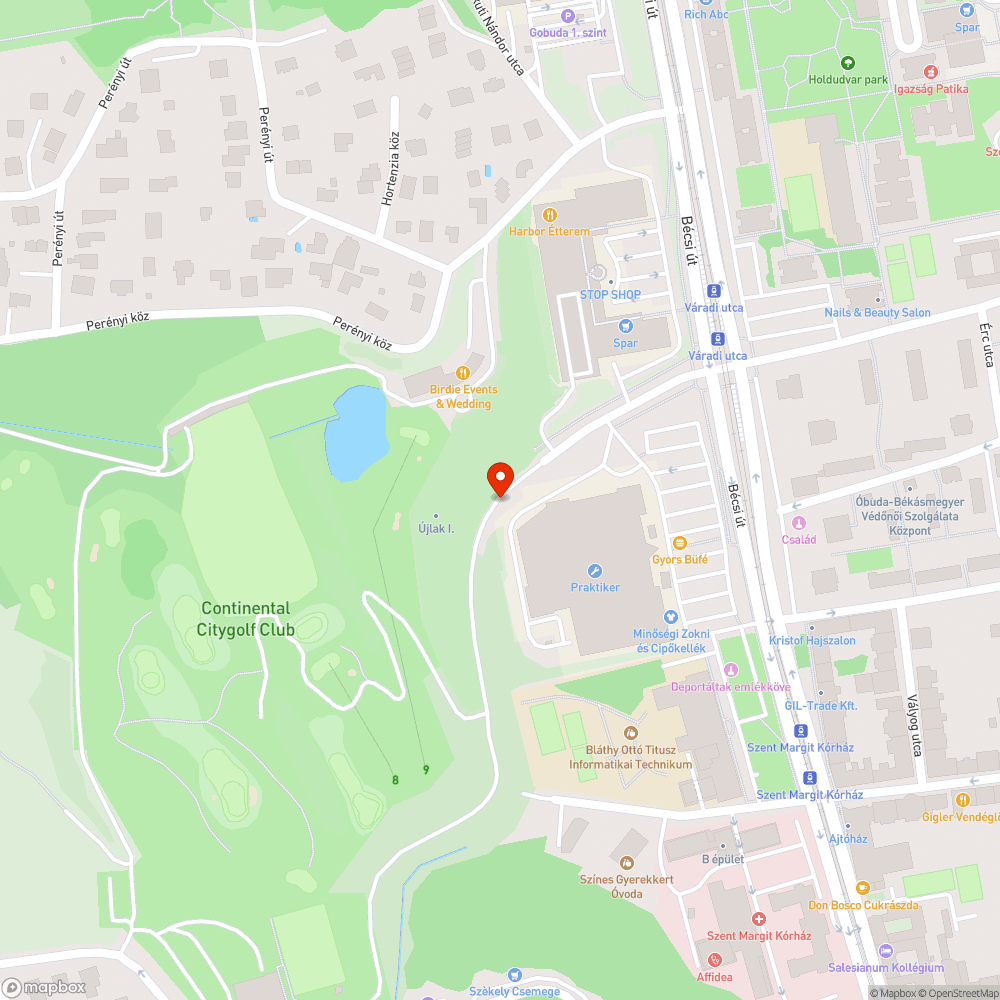 Elhagyott autó bejelentés helye