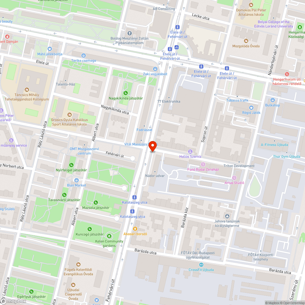 Félredobott kőtörmelékek a Sztregova utcában. bejelentés helye