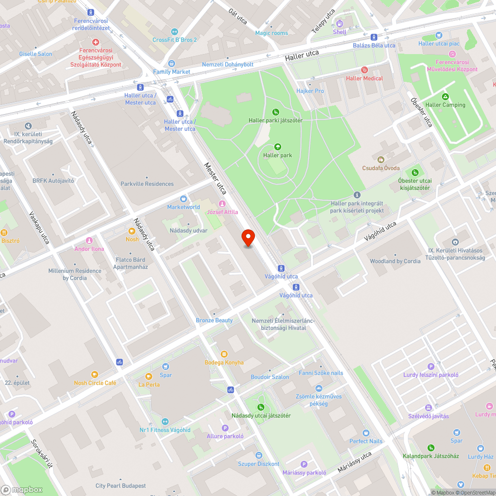 Elhagyott autó bejelentés helye